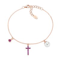 Bracciale Amen Donna Prega, Ama in Argento Zircone BRCRPERRZ - BRCRPERRZ